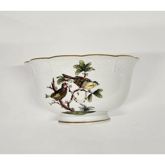 Herend Porcelain ROTHSCHILD BIRD 684 RO Open Sugar Bowl Hungarian Porcelain - Picture 1 of 5